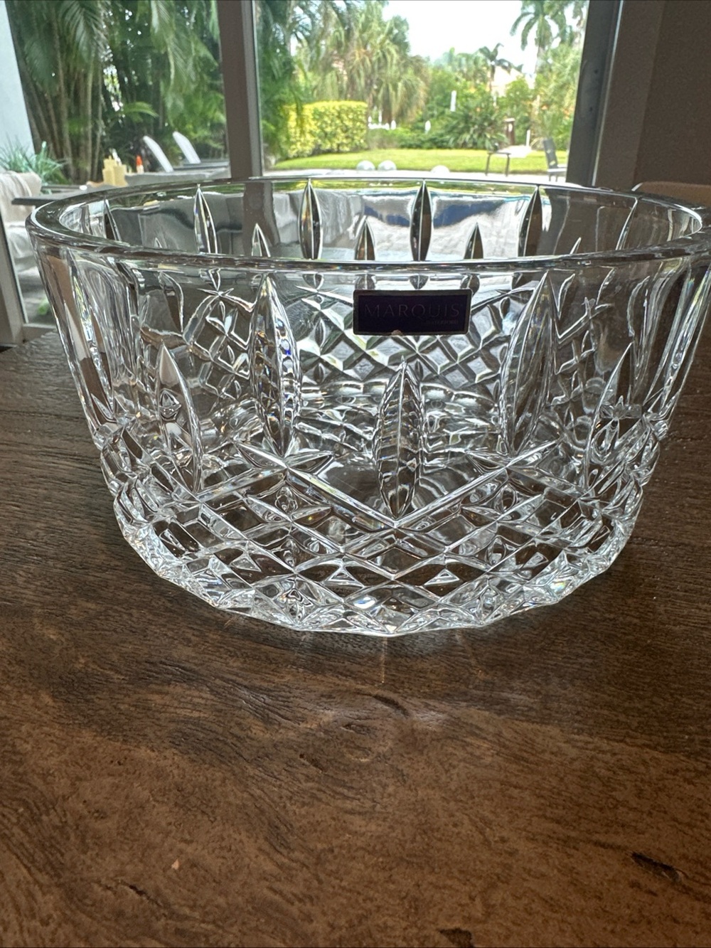 Marquis by Waterford Markham Clear Cut Crystal Round Bowl 9”Made in Germany